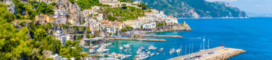 Views over the Amalfi Coast, Italy.